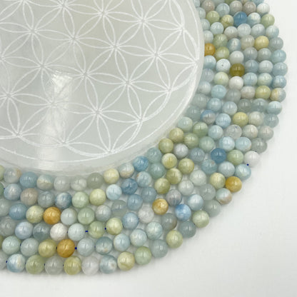 Rang - Aigue Marine (8 mm) - Mix couleurs