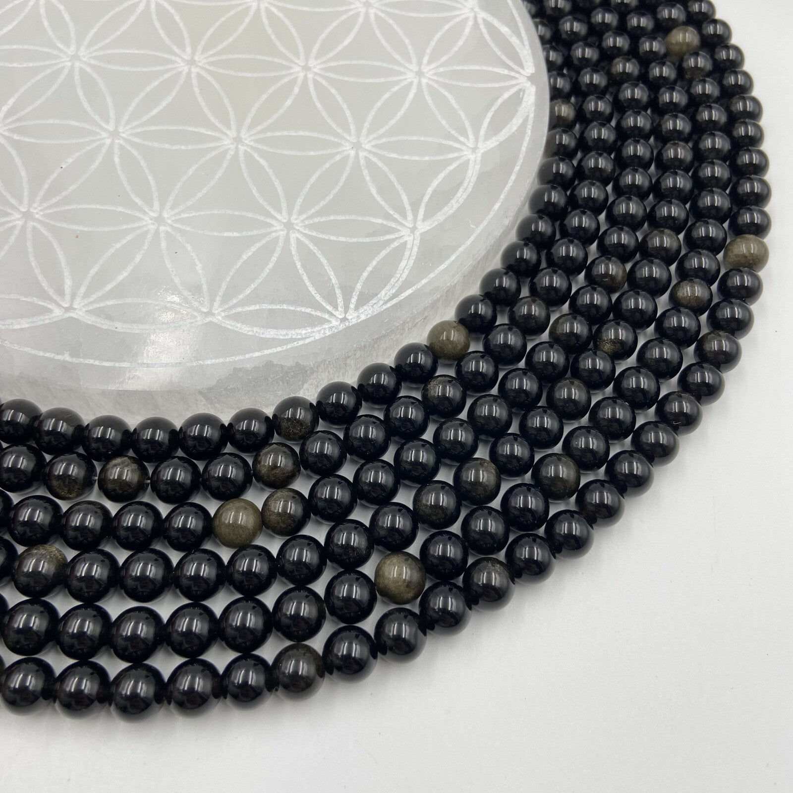 Rang - Obsidienne Dorée (8 mm)