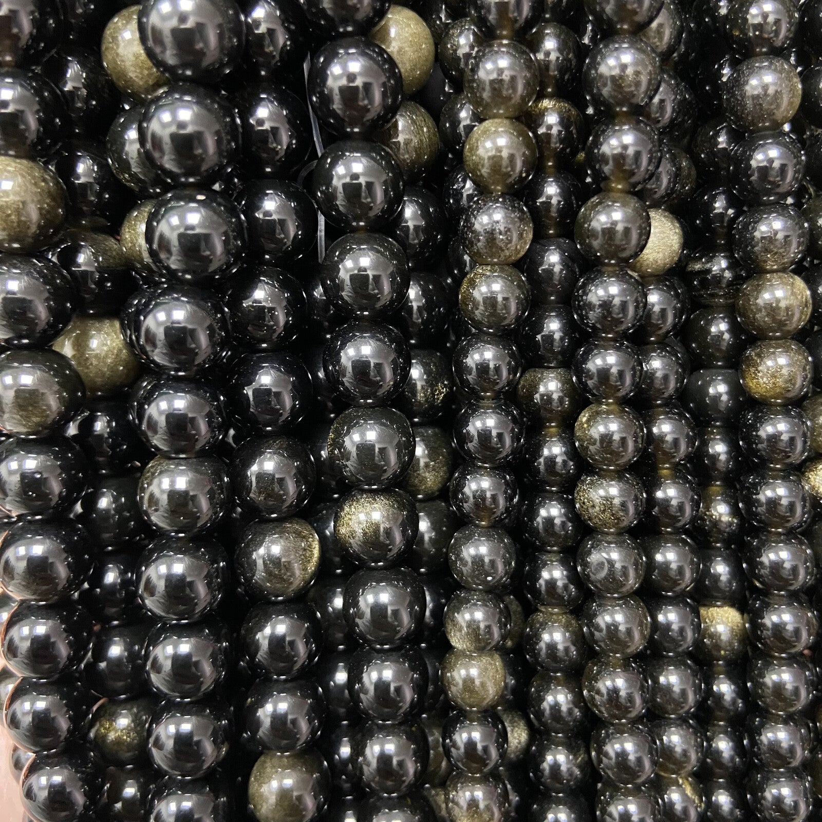 Rang - Obsidienne Dorée (8 mm)