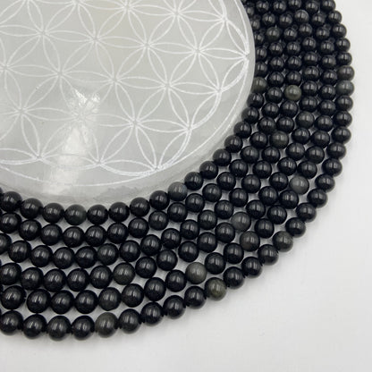 Rang - Obsidienne Noire / Arc-en-ciel (8 mm)