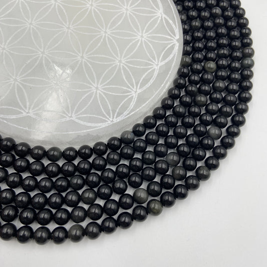 Rang - Obsidienne Noire / Arc-en-ciel (8 mm)