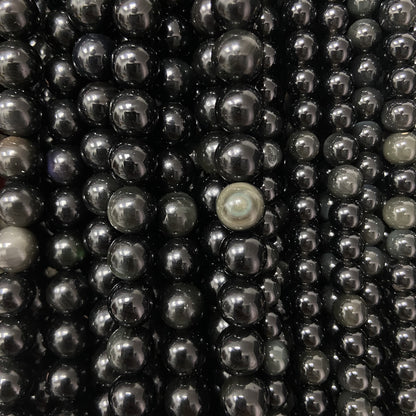 Rang - Obsidienne Noire / Arc-en-ciel (8 mm)