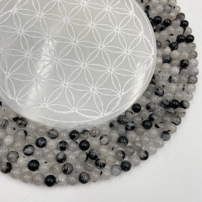 Rang - Tourmaline Noire & Quartz (8 mm)