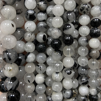 Rang - Tourmaline Noire & Quartz (8 mm)