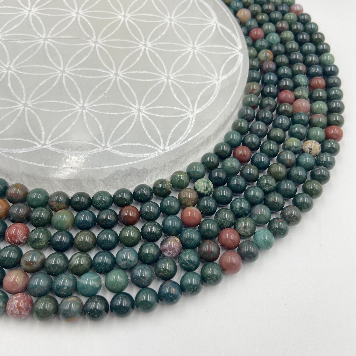 Rang - Jaspe Héliotrope / Jaspe Sanguin (8 mm)