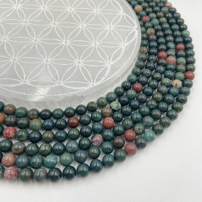 Rang - Jaspe Héliotrope / Jaspe Sanguin (8 mm)