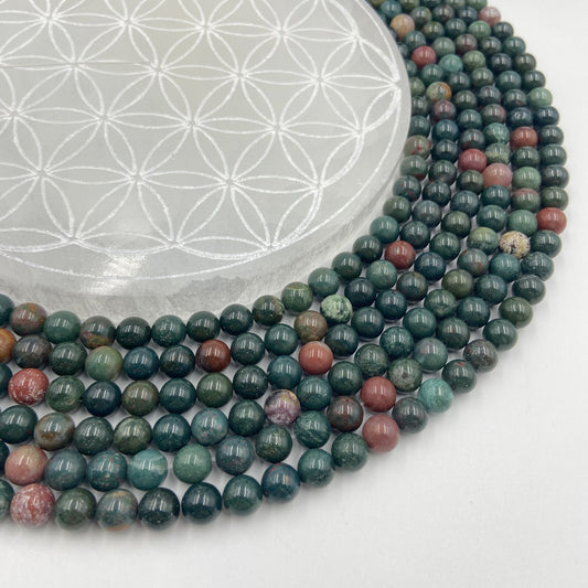 Rang - Jaspe Héliotrope / Jaspe Sanguin (8 mm)