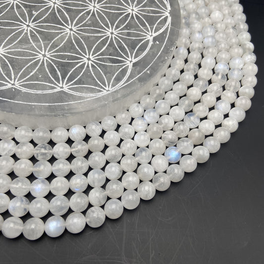 Rang - Pierre de Lune Transparente EXTRA (8 mm)