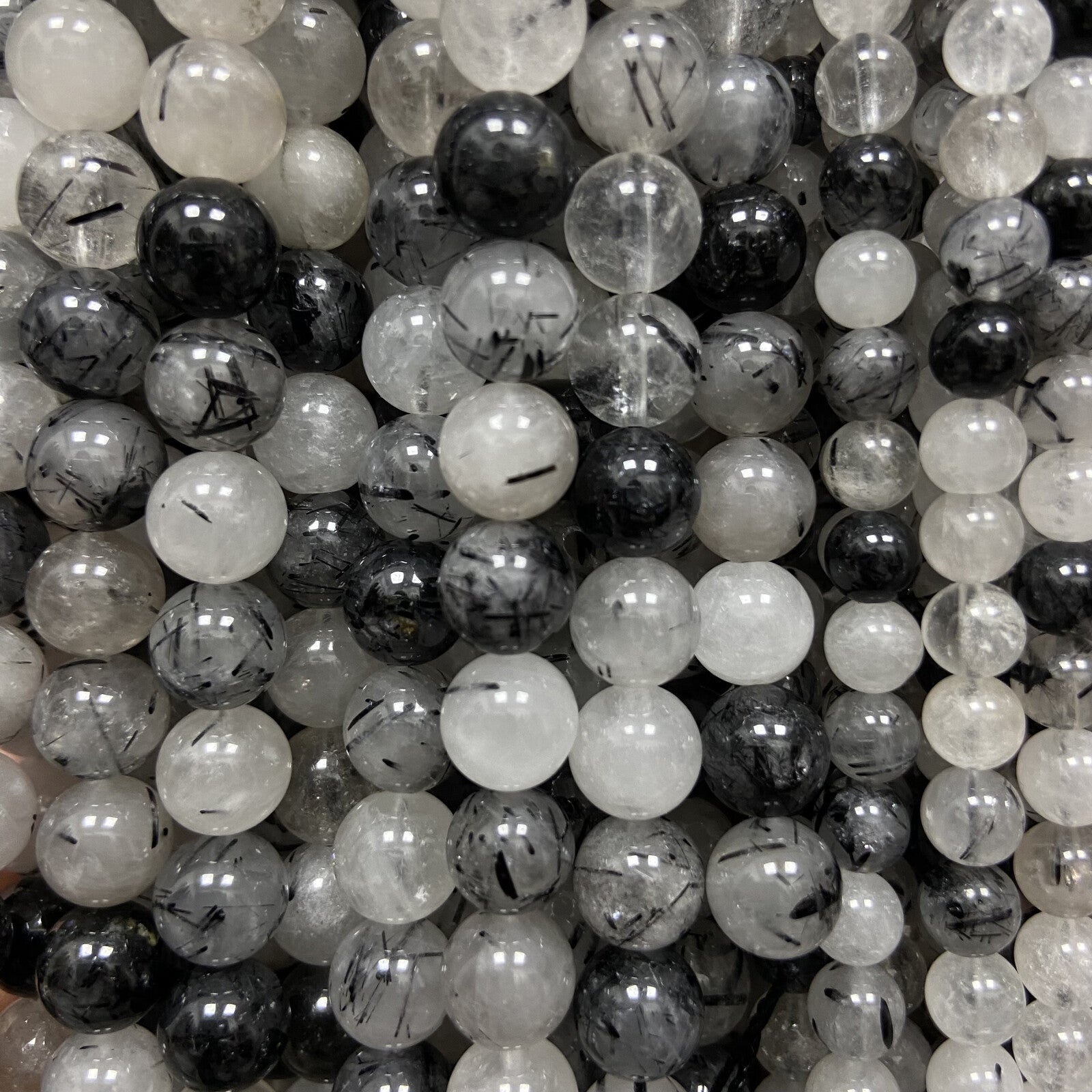 Rang - Tourmaline Noire et Quartz EXTRA (8 mm)