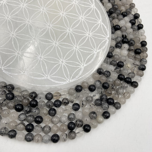 Rang - Tourmaline Noire et Quartz EXTRA (8 mm)