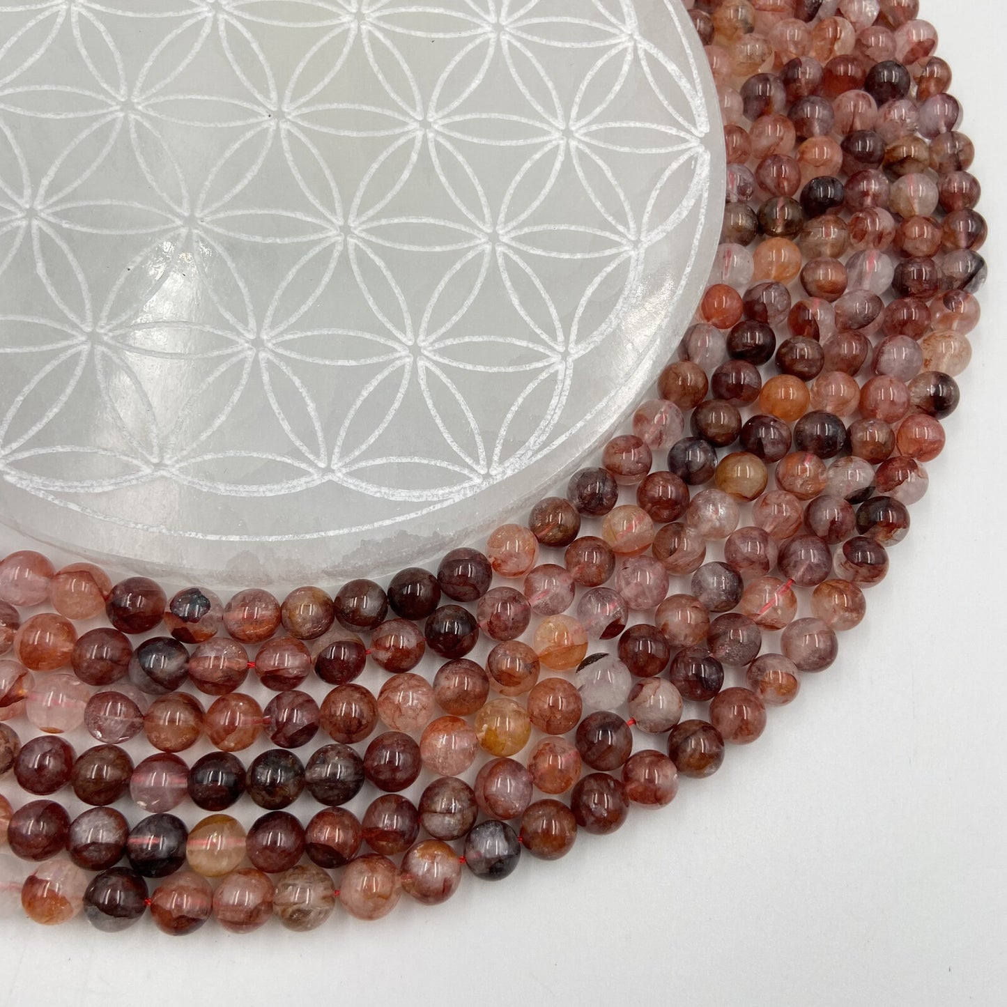 Rang - Quartz Hématoïde (8 mm)