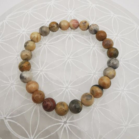 Bracelet - Agate Crazy Lace (8 mm)