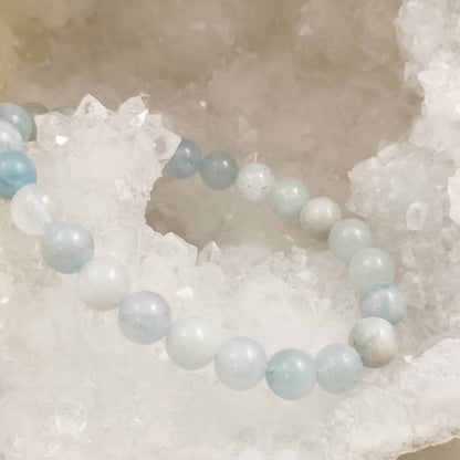 Bracelet - Aigue Marine (8 mm)