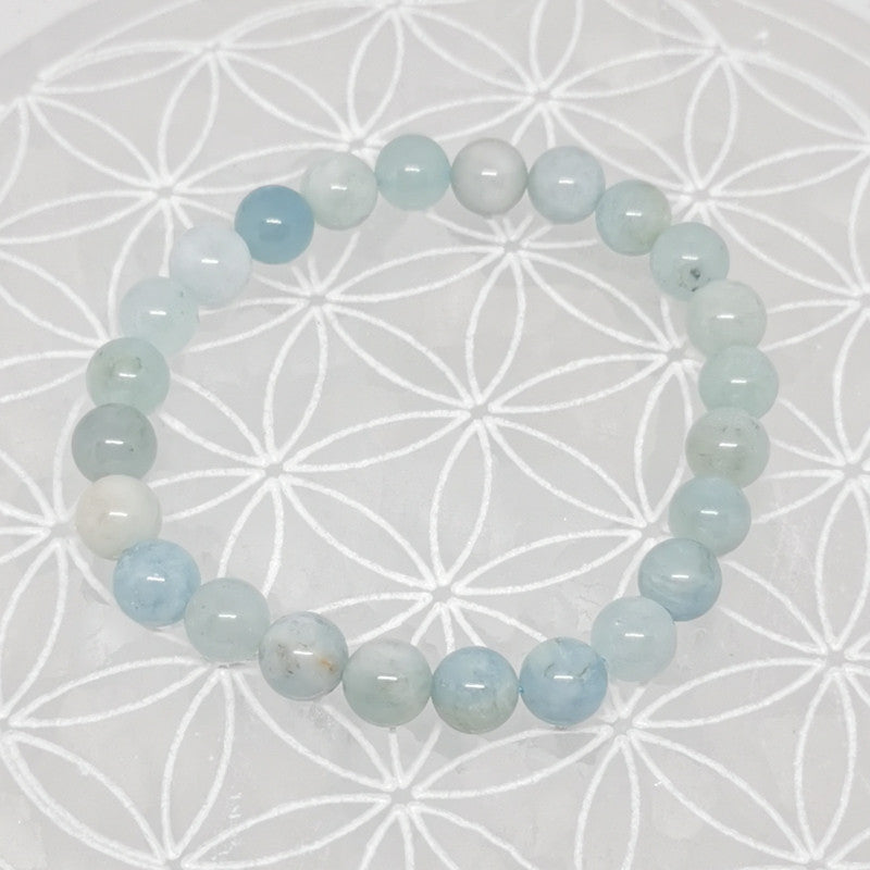 Bracelet - Aigue Marine (8 mm)