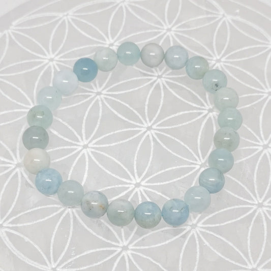 Bracelet - Aigue Marine (8 mm)