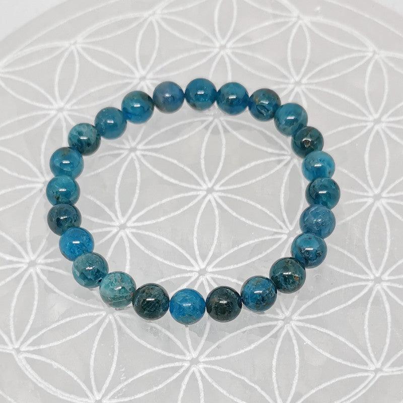Bracelet - Apatite Bleue (8 mm)