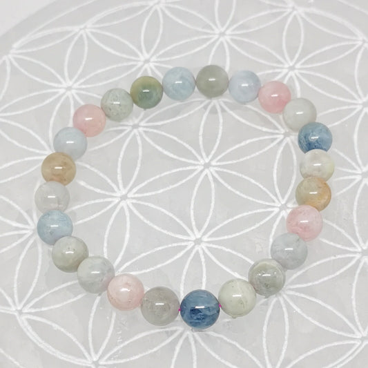 Bracelet - Béryls (8 mm)