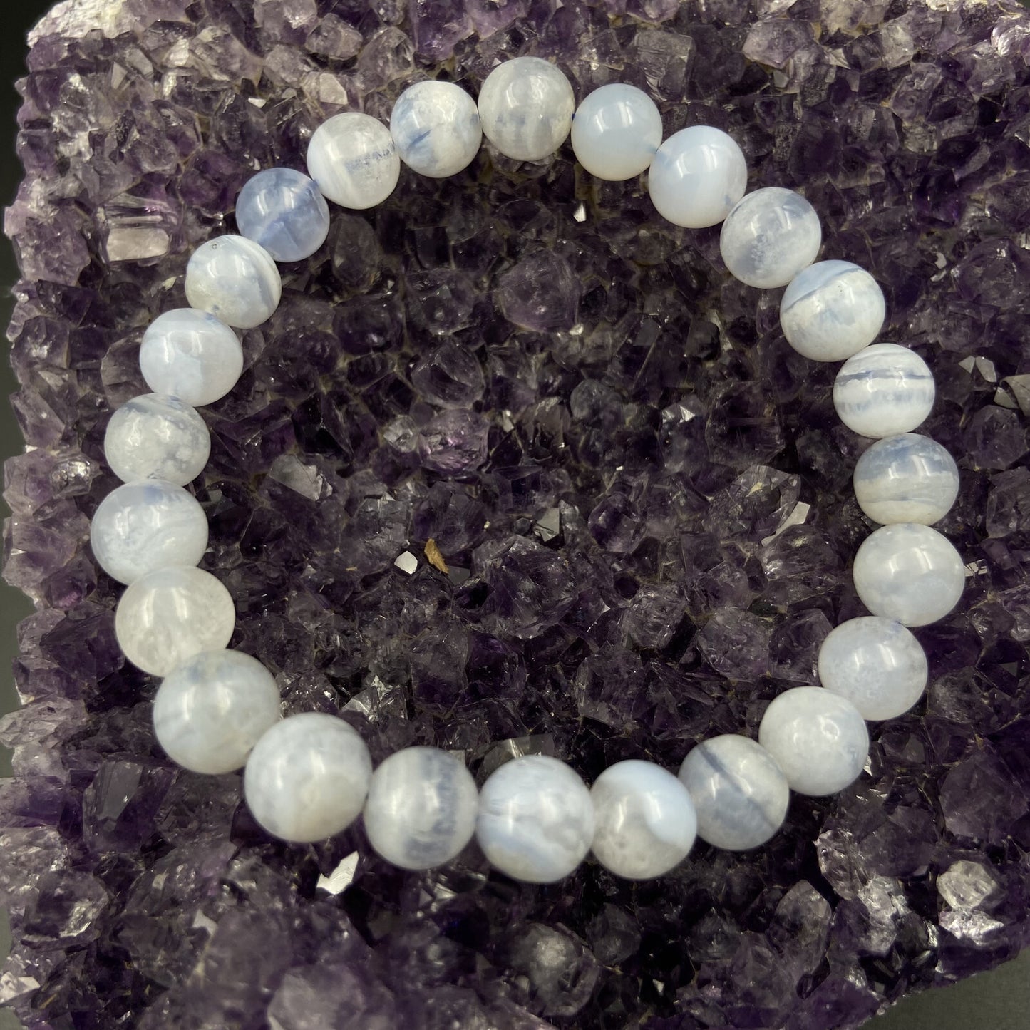 Bracelet - Calcédoine (8 mm)