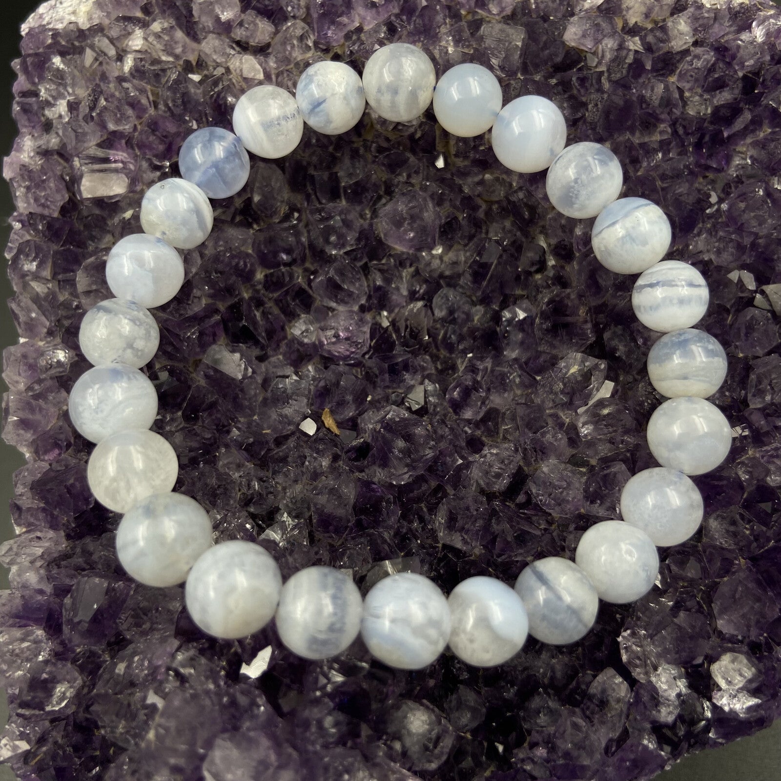 Bracelet - Calcédoine (8 mm)