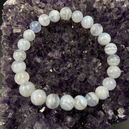 Bracelet - Calcédoine (8 mm)