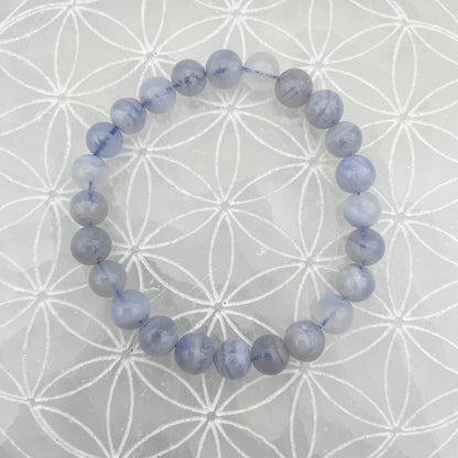 Bracelet - Calcédoine (8 mm)