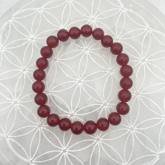 Bracelet - Cornaline (8 mm)