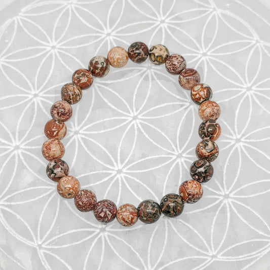 Bracelet - Jaspe Léopard (8 mm)