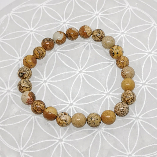 Bracelet - Jaspe Paysage (8 mm)