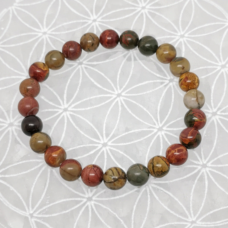 Bracelet - Jaspe Picasso (8 mm)