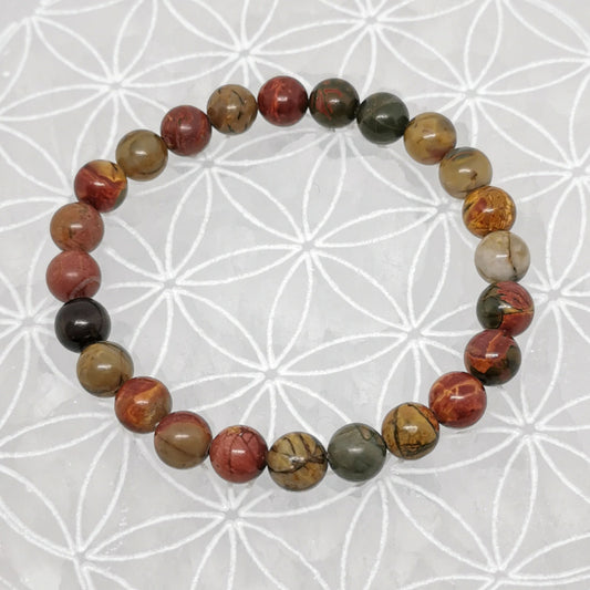 Bracelet - Jaspe Picasso (8 mm)