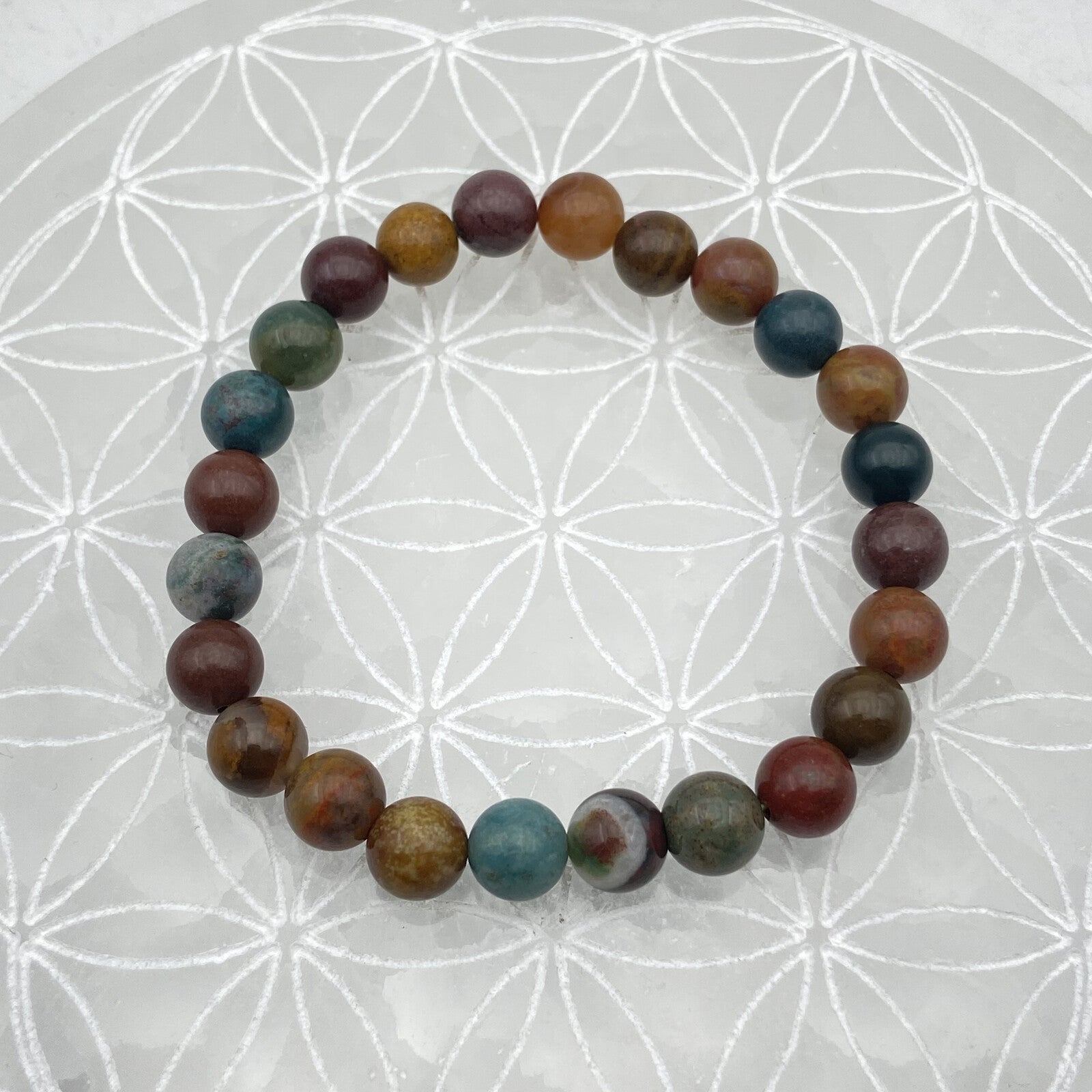 Bracelet - Jaspe Polychrome (8 mm)