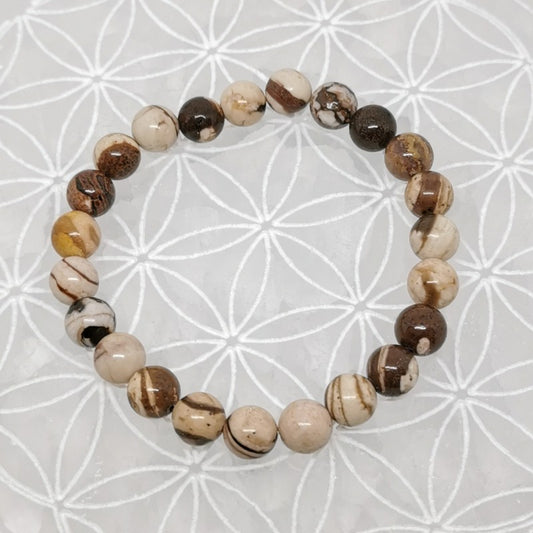 Bracelet - Jaspe Zèbre (8 mm)