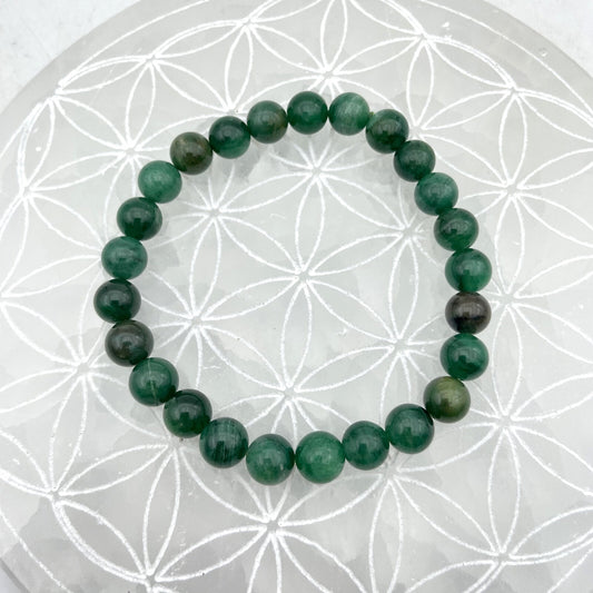 Bracelet - Mica Vert (8 mm) - EXTRA