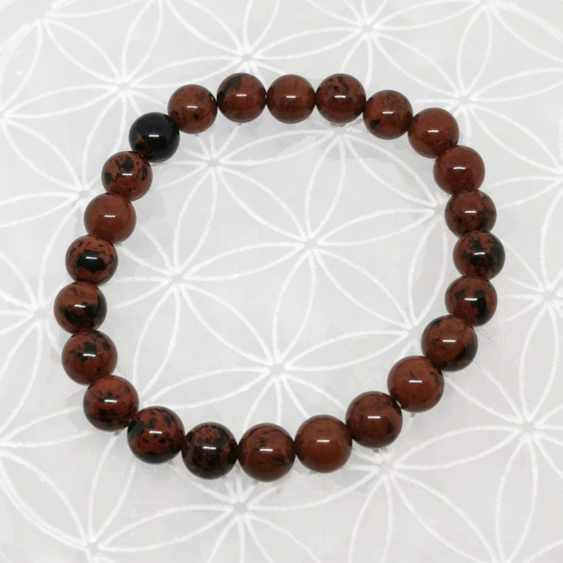 Bracelet - Obsidienne Acajou / Mahogany (8 mm)