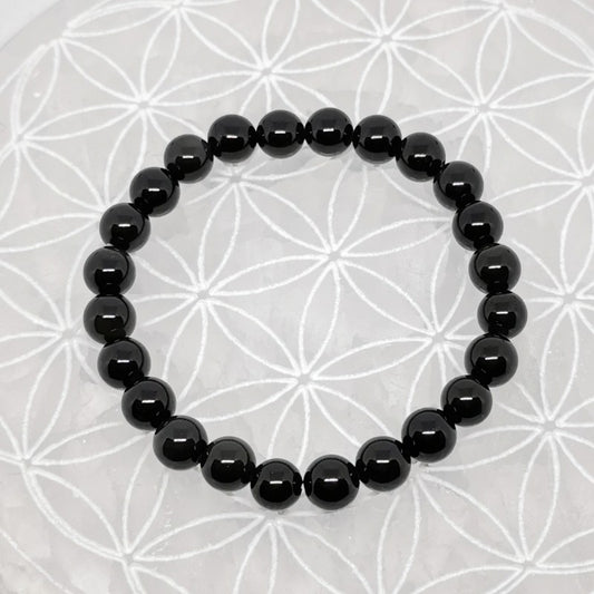 Bracelet - Obsidienne Noire (8 mm)