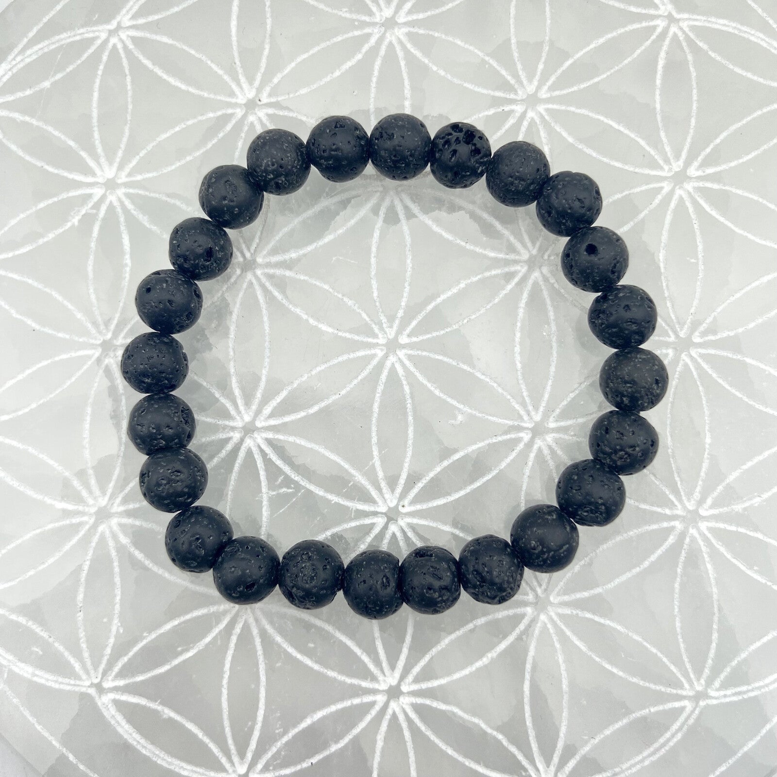 Bracelet - Pierre de Lave (8 mm)