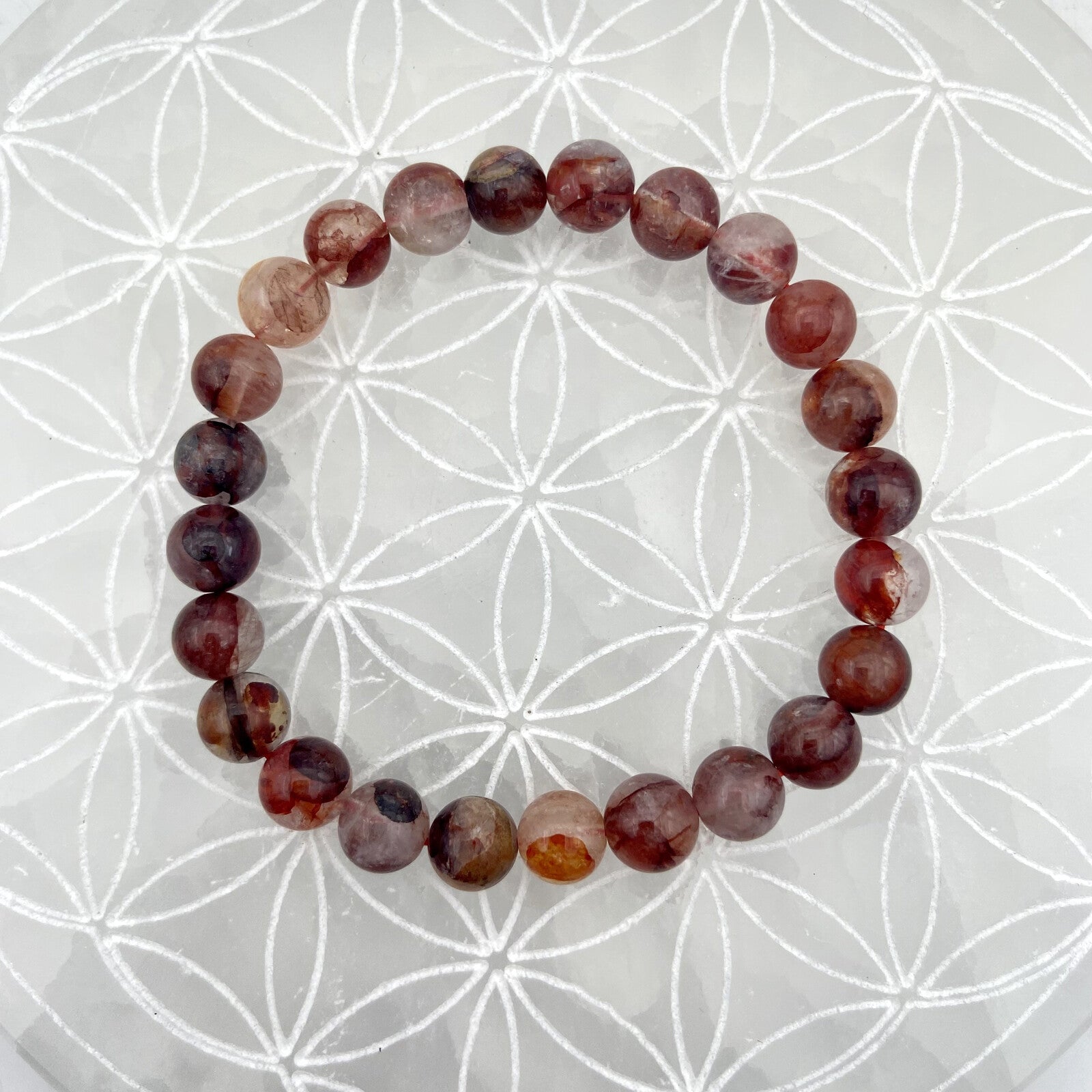 Bracelet - Quartz Hématoide (8 mm)