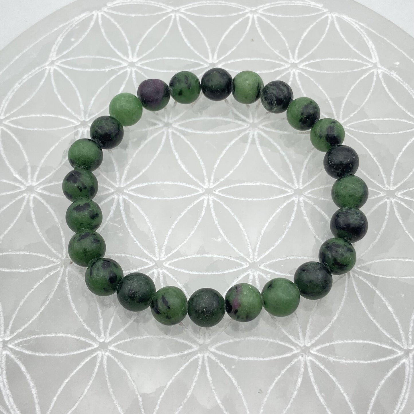 Bracelet - Rubis / Zoïsite (8 mm)