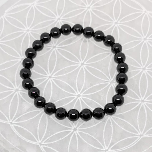 Bracelet - Tourmaline Noire (8 mm)