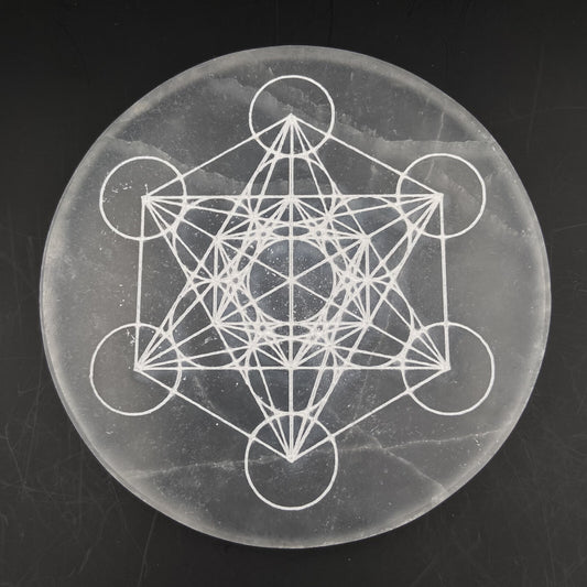 Plaque de Rechargement - Sélénite Métatron (12 cm)