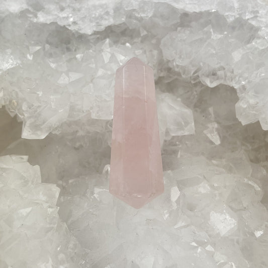 Pointe Biterminée - Quartz Rose