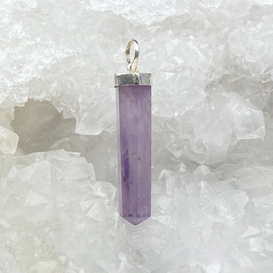 Pendentif Argent - Pointe Améthyste