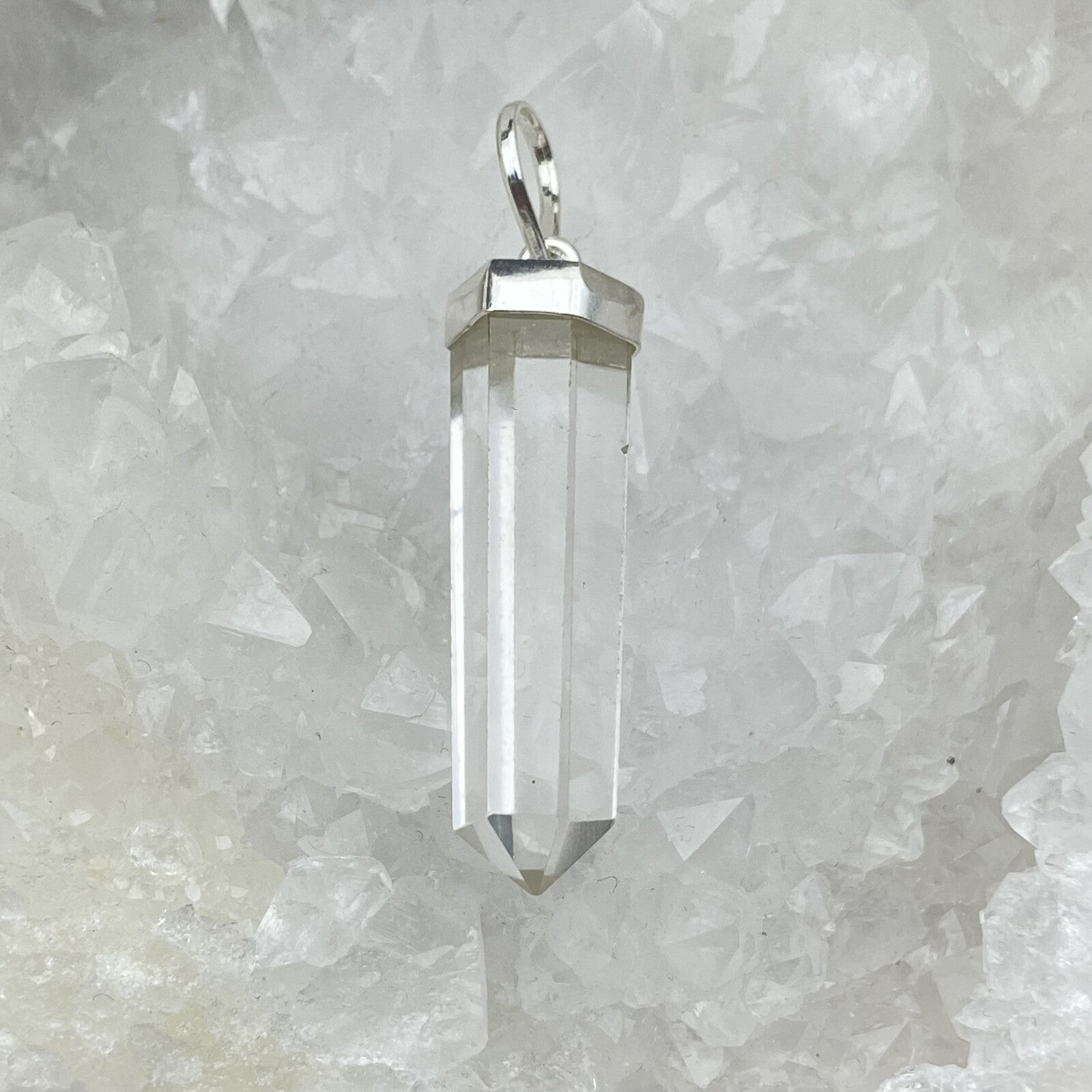 Pendentif Argent - Pointe Cristal de Roche