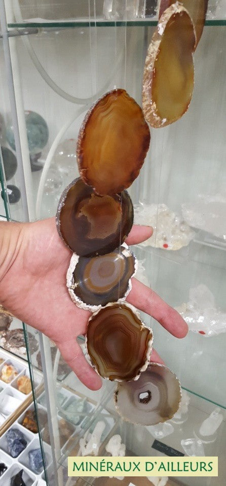 Carillon - Agates Naturelles (9 x 4 cm)