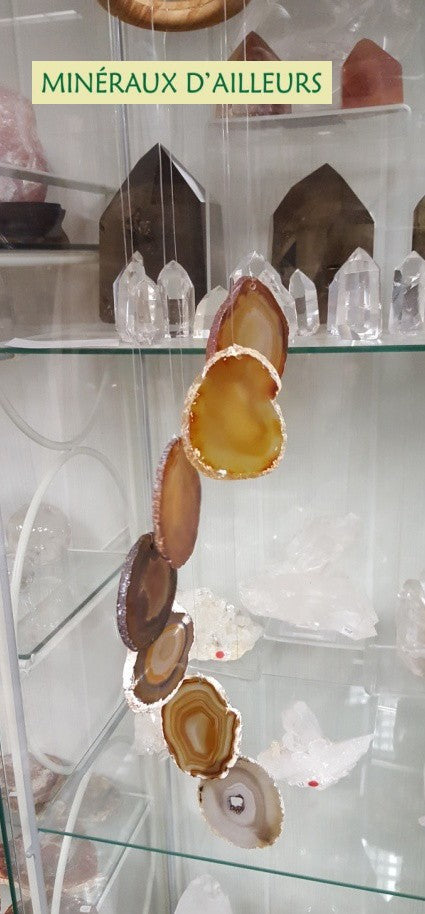 Carillon - Agates Naturelles (9 x 4 cm)