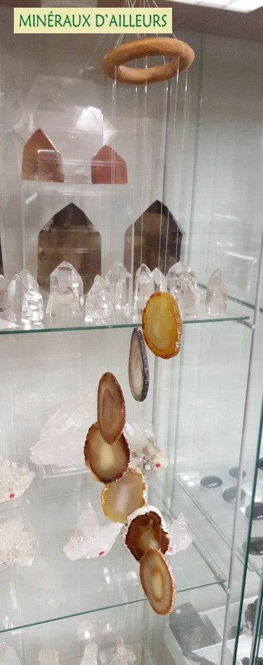Carillon - Agates Naturelles (9 x 4 cm)