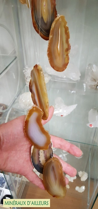 Carillon - Agates Naturelles (9 x 4 cm)