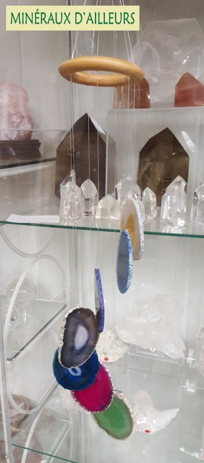 Carillon - Agates Teintées (9 x 4 cm)