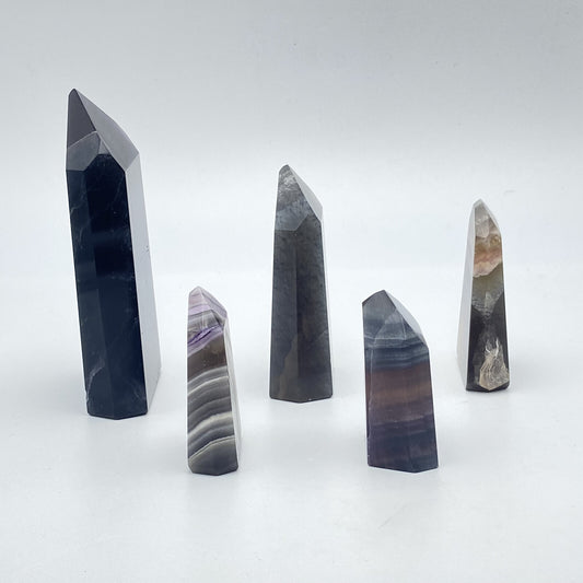 Lot de 5 Pointes Fluorite n°10