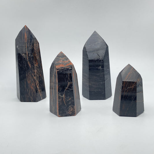 Lot de 4 Pointes - Tourmaline Noire n°6